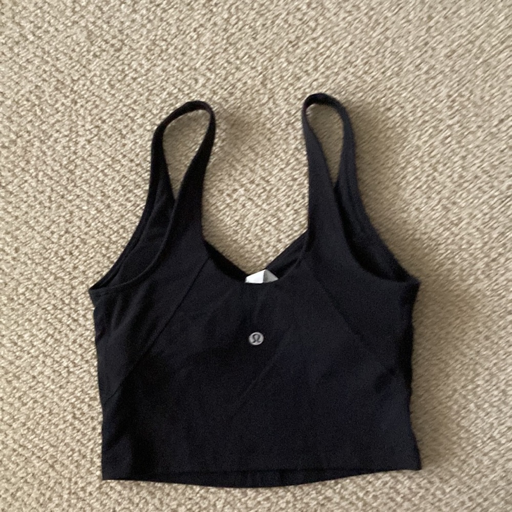 Lululemon Align Tank Black Size 4 Nulu Original Version 2020 Thin Strap Like New - Picture 3 of 7